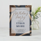 大人向けの野球の誕生日パーティー 招待状 (スタンド正面)