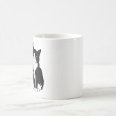 大人向けの面白い猫の引用句入りコーヒーマグ コーヒーマグカップ (中央)