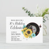 大人向けの音楽、誕生日パーティーの招待状 招待状 (スタンド正面)