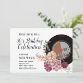 大人向けの音楽、誕生日パーティーの招待状 招待状 (スタンド正面)