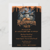 大人向けハロウィンコスチュームパーティー 招待状 (正面)