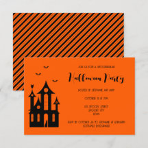 大人向けハロウィンパーティー　お化け屋敷　黒オレンジ