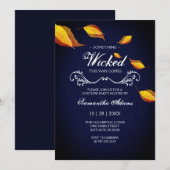 大人向けハロウィン招待状 カーニバルパーティー 招待状 (正面/裏面)