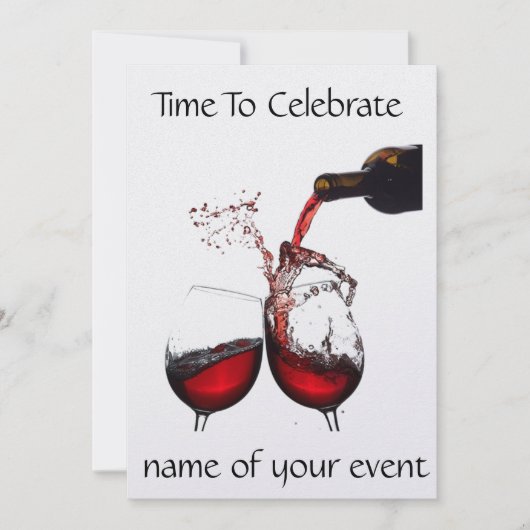 ****大人向けパーティーの招待状**** 招待状 (正面)