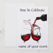 ****大人向けパーティーの招待状**** 招待状 (正面/裏面)