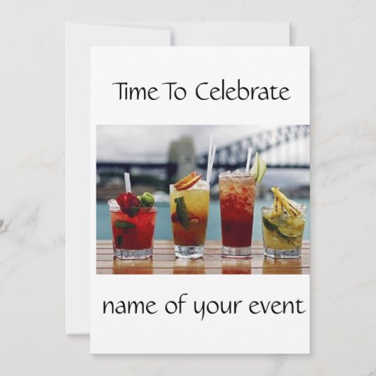 *****大人向けパーティー招待状***** 招待状 (正面)