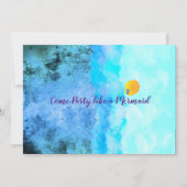 大人向けマーメイド招待状 招待状 (裏面)