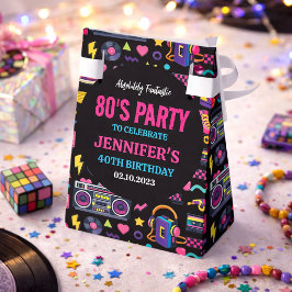 大人向けモダン・レトロ・ネオン80'sバースデーパーティー フェイバーボックス