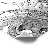 大人向け塗り絵のグラデーションと陰影のテクニック ポスター (角)