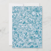 大人向け夏のプールパーティー 招待状 (裏面)