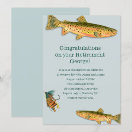 大人向け釣りテーマのパーティー招待状 招待状