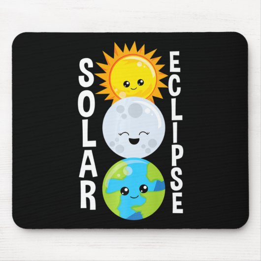 大人太陽のの幼児と子供のためのEclipse マウスパッド (正面)
