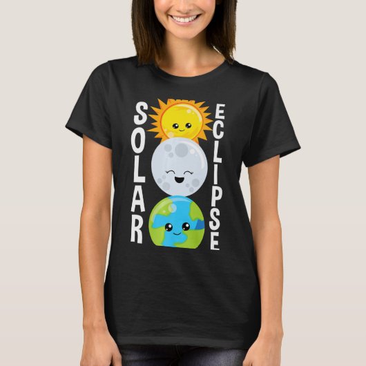 大人太陽のの幼児と子供のためのEclipse Tシャツ (正面)