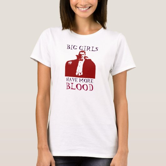 大人女子ほど血が似合う Tシャツ (正面)