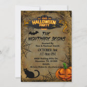 大人悪夢が怖いハローウィンパーティ 招待状 (正面)