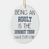 大人最も物の言えない事-引用文ですであることは セラミックオーナメント (右)