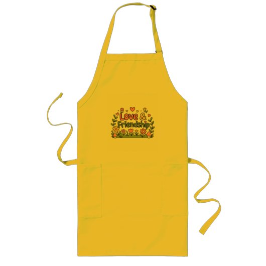 大人用エプロン Love & Friends Everyday Apron ロングエプロン (正面)