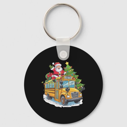 大人用クリスマスツリー スクールバス運転手 コスチューム キーホルダー (正面)