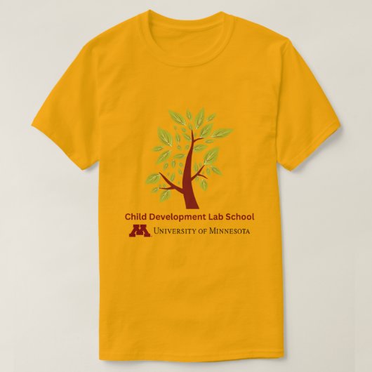 大人用ゴールドCDLSロゴTシャツ Tシャツ (デザイン正面)