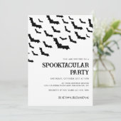 大人白黒こうもりスポオクタキュラハローウィンパーティ 招待状 (スタンド正面)
