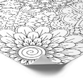 大人着色パーソナライズされたハートポスター(大) ポスター (角)