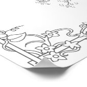 大人着色ポスター「アート信じが必要」 ポスター (角)