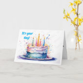 **大人祝**スタイル カード (黄色い花)