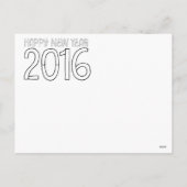 大人色ハッピーニューイヤー葉書 シーズンポストカード (裏面)