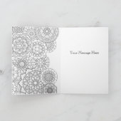 大人色絵本パーソナライズされたグリーティングカード カード (内部)