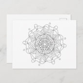 大人色絵葉書とオリジナル曼荼羅美術 ポストカード (正面/裏面)