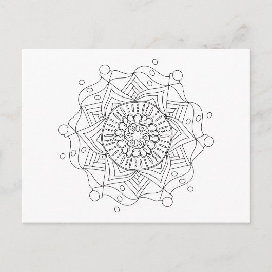 大人色絵葉書とオリジナル曼荼羅美術 ポストカード (正面)