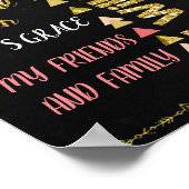 大人誕生日スマッシュケーキ看板ポスターバナー ポスター (角)