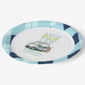 大人誕生日パルティーゴパーソナライズされたルフ ペーパープレート (アングル)