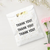 大人誕生日ブラック金ゴールドグリッター フェイバーバッグ (封をした状態)