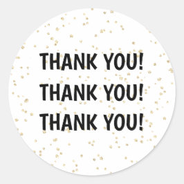 大人誕生日ブラック金ゴールドグリッター ラウンドシール