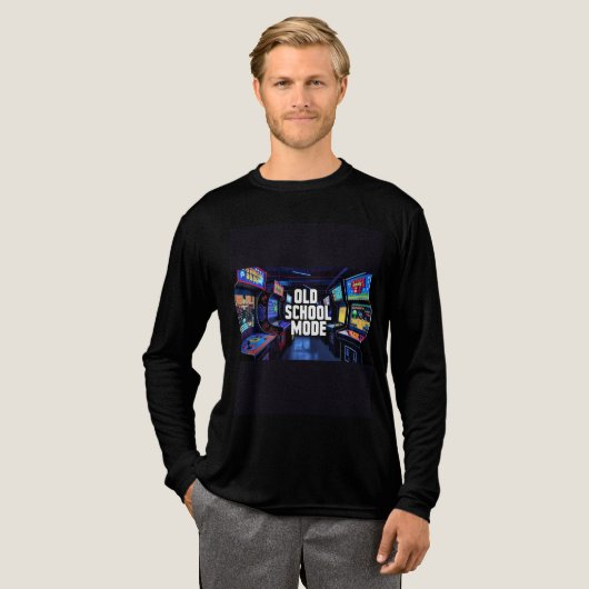 大人長袖シャツ – "旧学校モード" トライブレンドＴシャツ (正面全体)