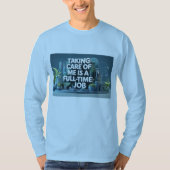 大人長袖シャツ – 「気に私を連れて行くことは Tシャツ (正面)