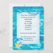 大人限定のプールパーティー 招待状 (裏面)