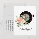 大人音楽，レコードサンキューカード ポストカード (正面/裏面)