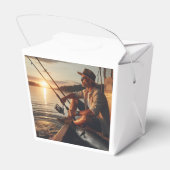 大人魚釣り誕生日パーソナライズされた写真 フェイバーボックス (裏面サイド)