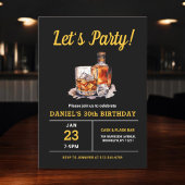 大人30年ウイスキーバーボン誕生日パーティー 招待状