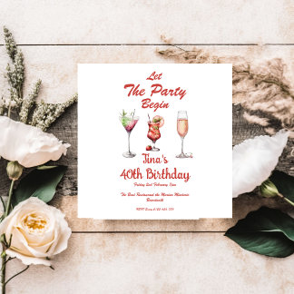 大人40歳のパーティーを始めよう