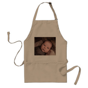 大人、子供のためのあなた自身の写真のエプロンをアップロードして下さい スタンダードエプロン