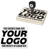 大企業のロゴ、名前、Webサイト、スローガン ラバースタンプ (押印)