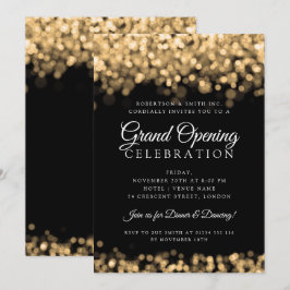 大企業の開き金ゴールドの光  招待状