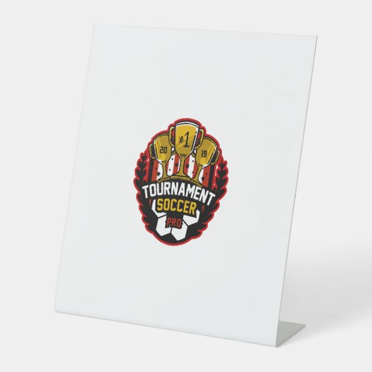 大会サッカー 台座サイン (正面)