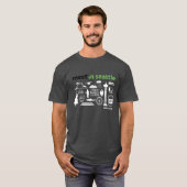 大会シアトル2017のアイコン、暗い背景 Tシャツ (正面フル)