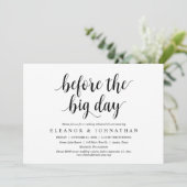 大会前のリハーサル結婚ディナーパーティー 招待状 (スタンド正面)