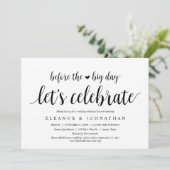 大会前のリハーサル結婚ディナーパーティー 招待状 (スタンド正面)