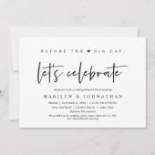 大会前のリハーサル結婚ディナー 招待状 (正面)